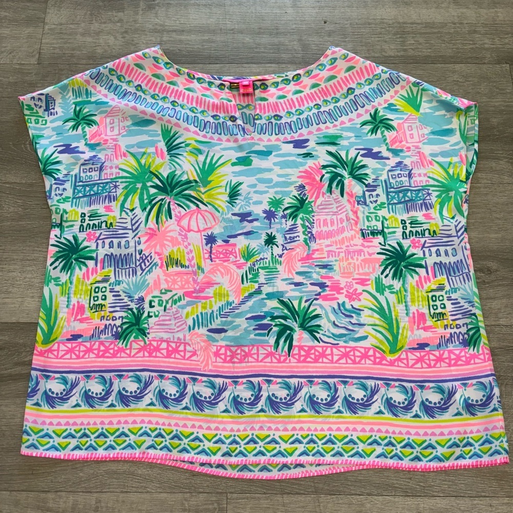 Lilly Pulitzer Multicolor Patterned Top Size XS